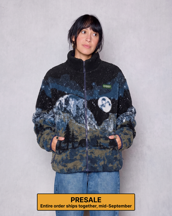 Yosemite Night Views Full Zip High Pile Fleece