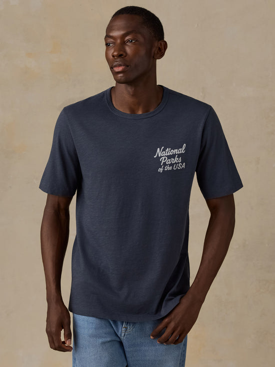 Faherty x Parks Project National Parks Short Sleeve Sunwashed Tee