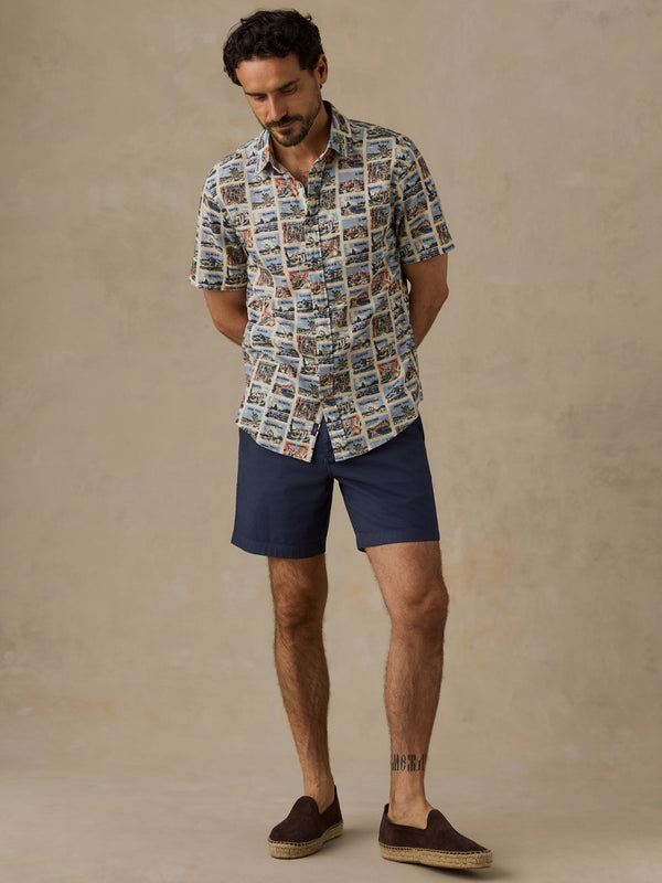 Faherty x Parks Project Short Sleeve Breeze Shirt