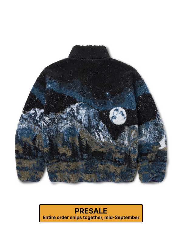 Yosemite Night Views Full Zip High Pile Fleece