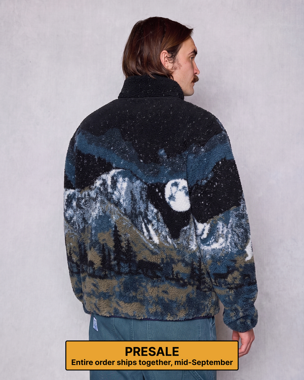 Yosemite Night Views Full Zip High Pile Fleece