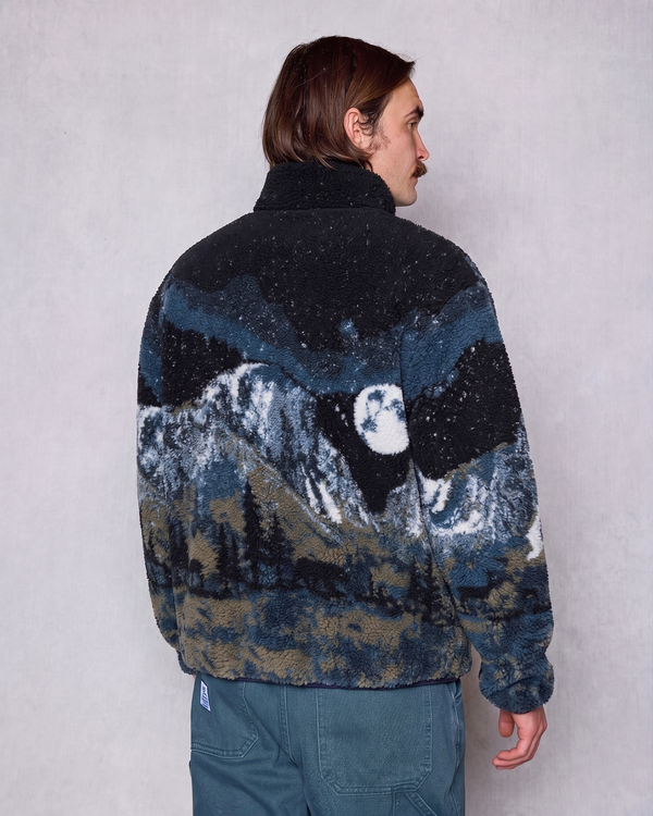 Yosemite Night Views Full Zip High Pile Fleece