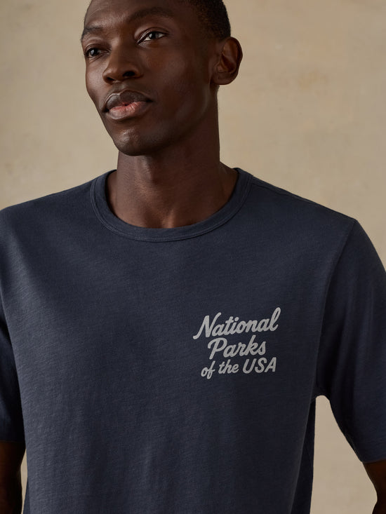 Faherty x Parks Project National Parks Short Sleeve Sunwashed Tee