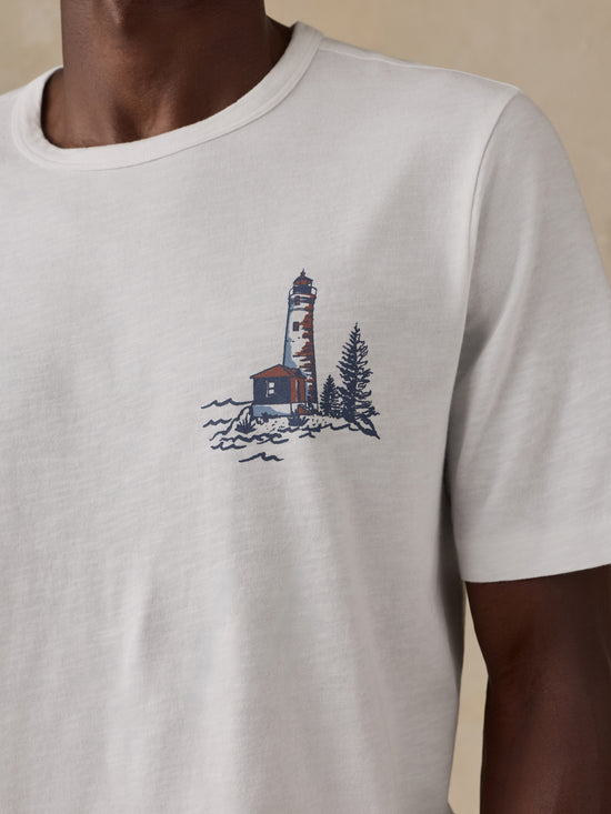 Faherty x Parks Project Great Lakes Short Sleeve Sunwashed Tee
