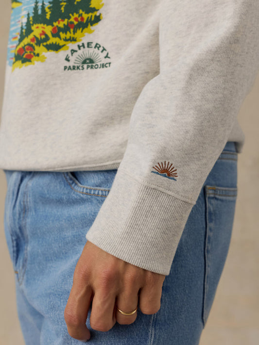 Faherty x Parks Project Rocky Mtns High Standard Fleece Crewneck