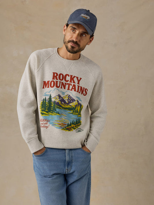 Faherty x Parks Project Rocky Mtns High Standard Fleece Crewneck
