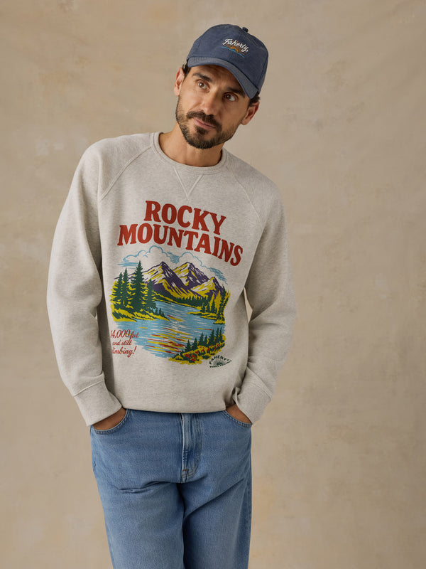Faherty x Parks Project Rocky Mtns High Standard Fleece Crewneck