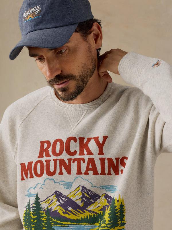 Faherty x Parks Project Rocky Mtns High Standard Fleece Crewneck