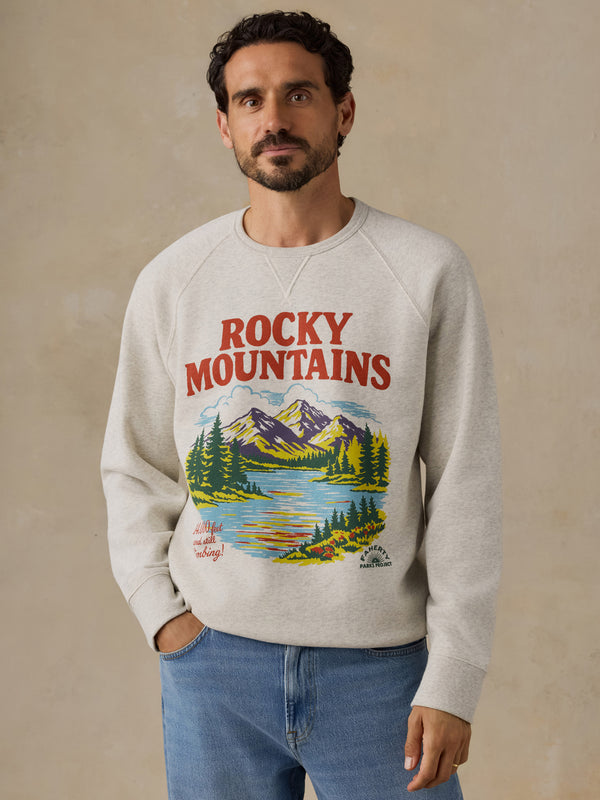 Faherty x Parks Project Rocky Mtns High Standard Fleece Crewneck