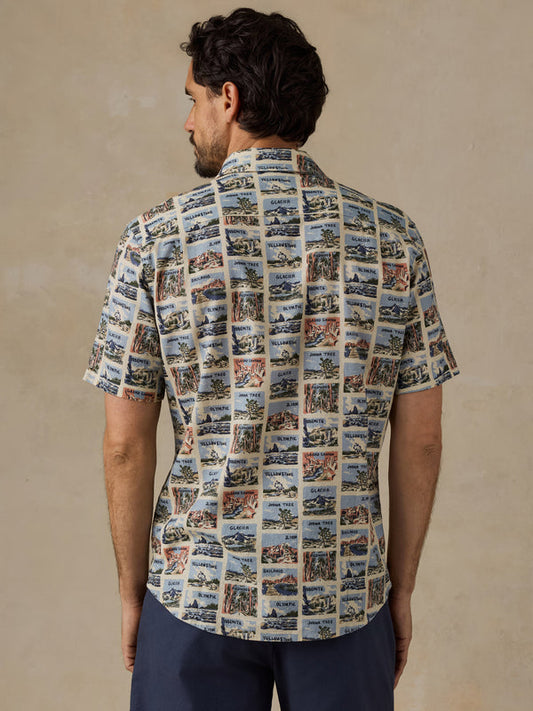 Faherty x Parks Project Short Sleeve Breeze Shirt