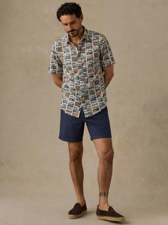 Faherty x Parks Project Short Sleeve Breeze Shirt
