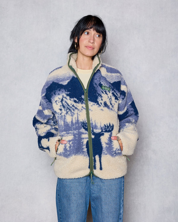 Acadia Moose Full Zip High Pile Fleece