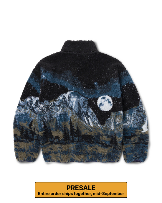 Yosemite Night Views Full Zip High Pile Fleece