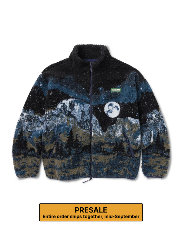 Yosemite Night Views Full Zip High Pile Fleece