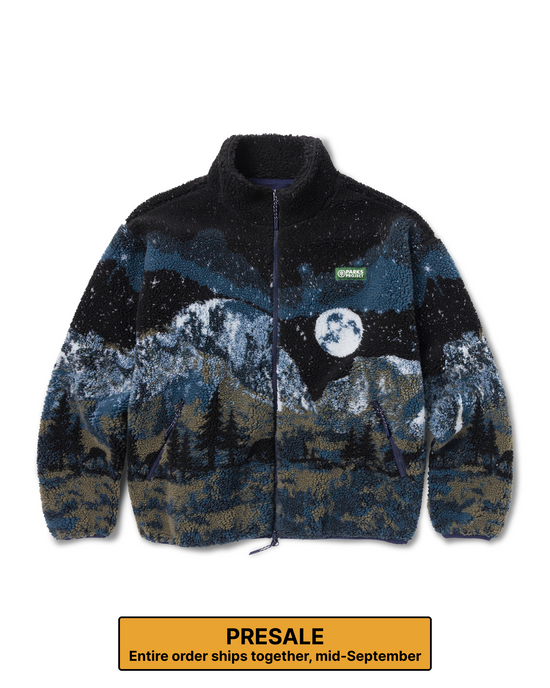 Yosemite Night Views Full Zip High Pile Fleece