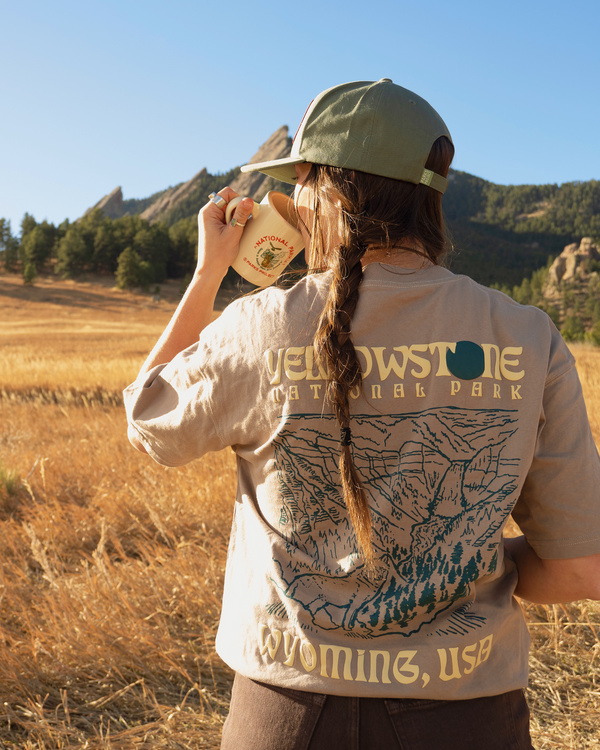 Yellowstone Puff Print Pocket Tee