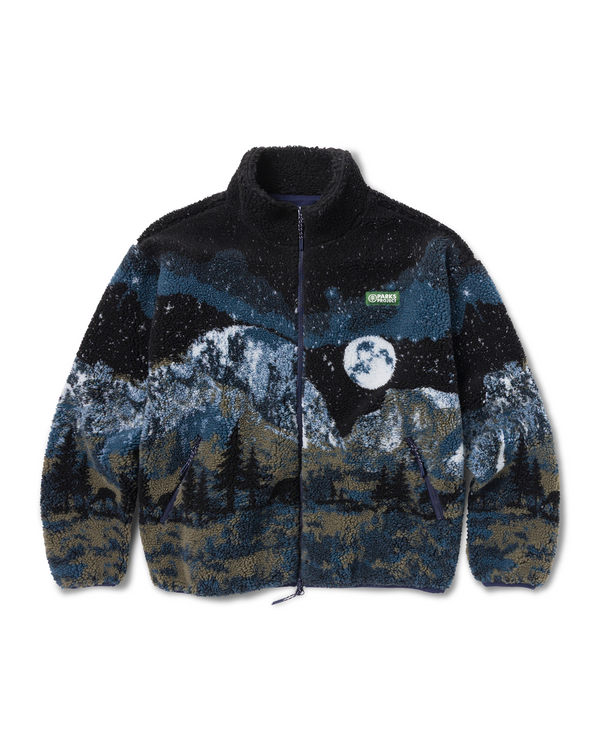 Yosemite Night Views Full Zip High Pile Fleece